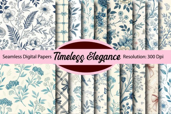 Download Timeless Elegance Seamless Digital Paper - Paper Collection