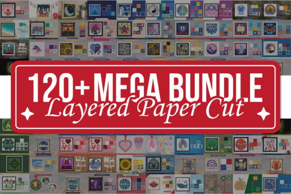 Download 3D Layered Paper Cut Mega Bundle - Paper Collection