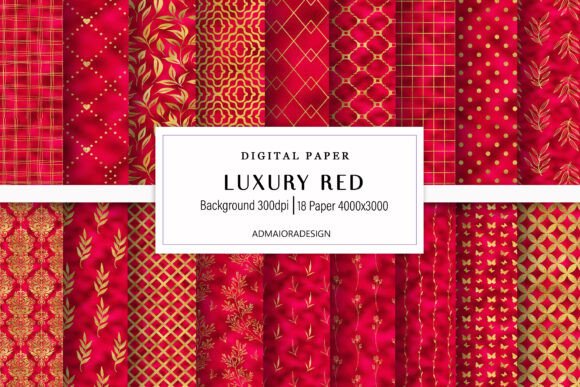 Download Luxury Red Digital Paper - Paper Collection