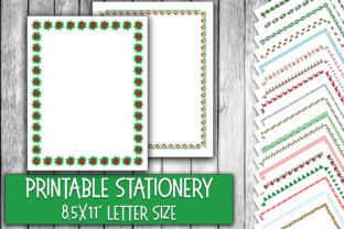 Download Christmas Stationery Digital Paper - Christmas Letterheads - Printable Paper - Paper Collection